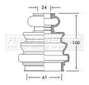 First Line Cv Joint Boot Kit Part No -FCB2411