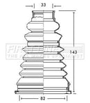 First Line Cv Joint Boot Kit Part No -FCB2163R