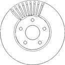 Disctech Brake Disc - Fits Ford - ABD3413 - Front Axle