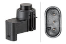 HELLA 6PX 358 141-291 Sensor, parking distance control - straight - 4-pin connector - Plugged