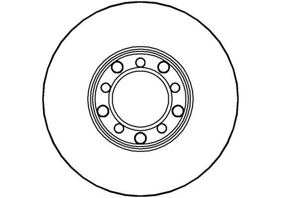 Disctech Brake Disc - Fits Mercedes-benz - ABD2675 - Front Axle
