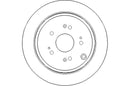 Disctech Brake Disc - Fits Honda, Nissan - ABD2226 - Rear Axle