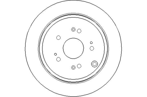 Disctech Brake Disc - Fits Honda, Nissan - ABD2226 - Rear Axle