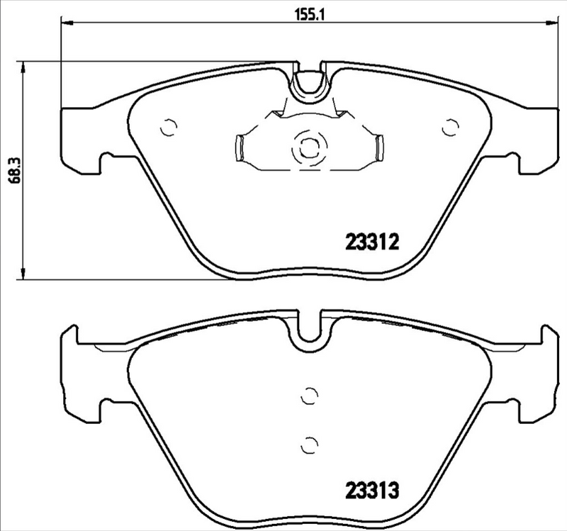 Brembo Brake Pad Set - P06054