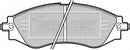 Borg & Beck Brake Pad Set - BBP1642