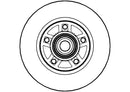 Disctech Brake Disc - Fits Land rover, Nissan - ABD2099 - Rear Axle