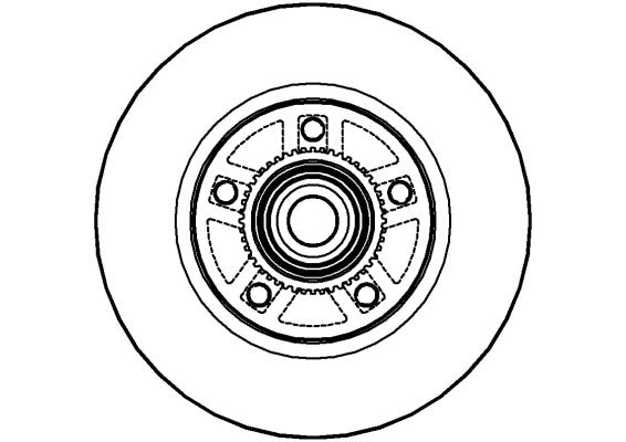 Disctech Brake Disc - Fits Land rover, Nissan - ABD2099 - Rear Axle