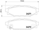 Brembo Brake Pad Set - P78020