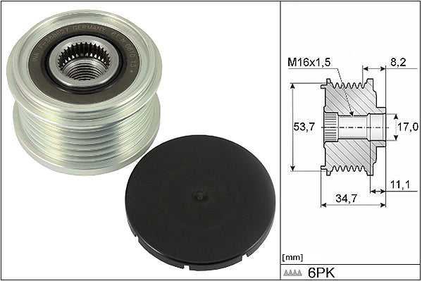 INA Alternator Freewheel Clutch - Part No - 535032710