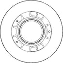 Disctech Brake Disc - Fits Ford - ABD2093 - Rear Axle