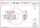 Brembo F BR 049 LCV brake calipers for commercial vehicles - FBR049