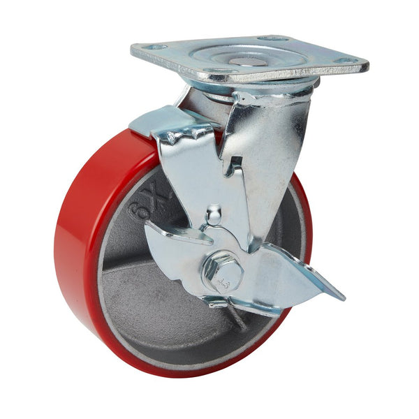 Draper Ind.Pu Cast.Plate/Bk-160mm Dia - 65530