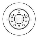 Borg & Beck Brake Disc Pair Part No -BBD4616