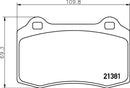 Citroën Jaguar Lotus Peugeot Seat Volvo Brake Pad Set - Padtech PAD2221