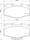Mintex Brake Pad Set fits -Toyota MDB1514 (also fits other vehicles)