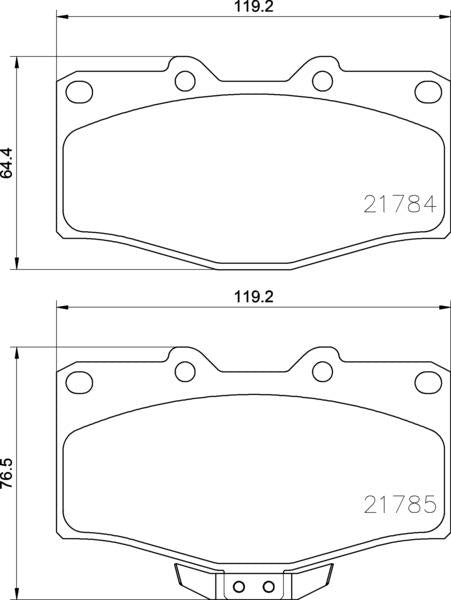 Mintex Brake Pad Set fits -Toyota MDB1514 (also fits other vehicles)