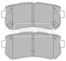 Borg & Beck Rear Brake Pad Set -BBP2425