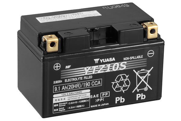 Yuasa YTZ10S (WC) 12V High Performance MF VRLA Motorcycle Battery