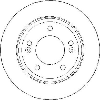 Disctech Brake Disc - Fits Jaguar - ABD3407 - Rear Axle