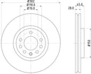Mintex Brake Discs fits -Cadillac Opel Saab Vauxhall V300:4 MDC1557 (also fits other vehicles)