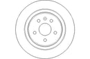 Disctech Brake Disc - Fits Opel - ABD3242 - Rear Axle