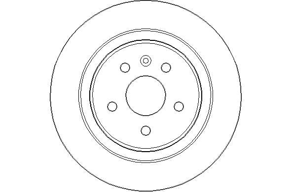 Disctech Brake Disc - Fits Opel - ABD3242 - Rear Axle