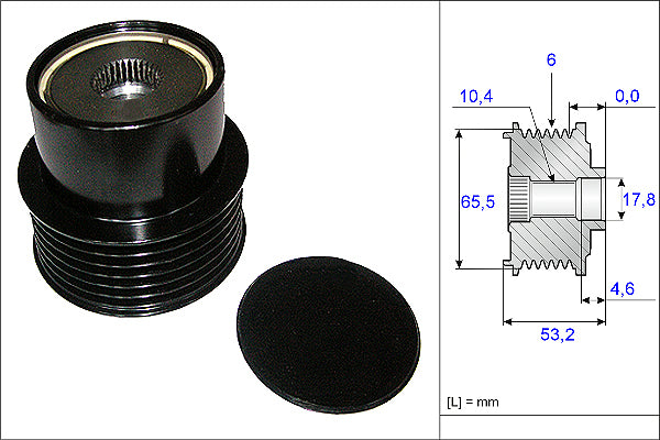 INA Alternator Freewheel Clutch - Part No - 535019510