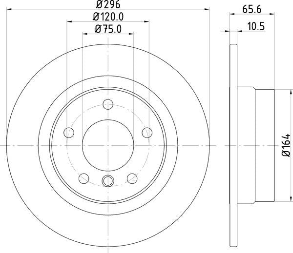 Mintex Brake Discs fits -BMW V241:4 MDC1746C (also fits other vehicles)