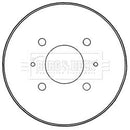 Borg & Beck Brake Drum (Single) -BBR7235