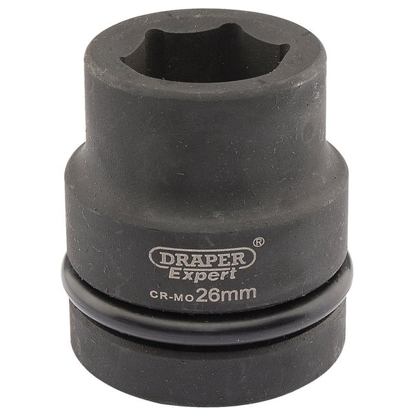 Expert HI-TORQ 6 Point Impact Socket, 1" Sq Dr, 26mm