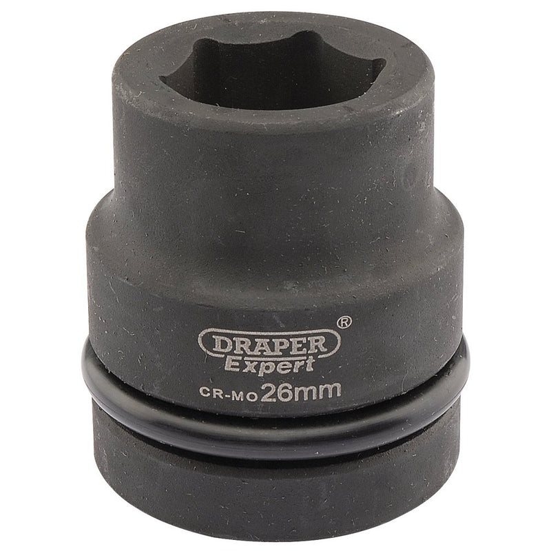 Expert HI-TORQ 6 Point Impact Socket, 1" Sq Dr, 26mm