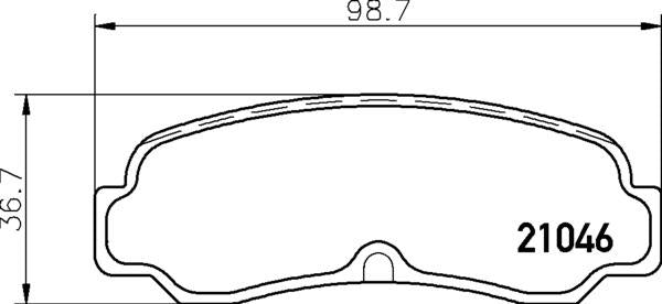 Mintex Brake Pad Set fits -Toyota MDB1320 (also fits other vehicles)