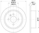 Mintex Brake Discs fits -BMW S226:4 MDC470 (also fits other vehicles)