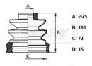 Borg & Beck Cv Joint Boot Kit Part No -BCB6348