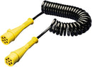HELLA 8KA 004 797-081 Coiled Cable - 7-pin connector - 24V - Metal