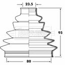 Borg & Beck Cv Joint Boot Kit Part No -BCB6076