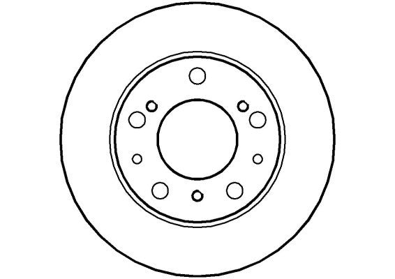 Disctech Brake Disc - Fits Alfa romeo, Mazda - ABD2884 - Front Axle