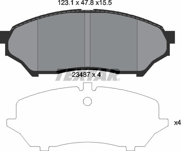 Textar Brake Pad Set - 2348701