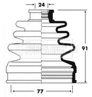 Borg & Beck Cv Joint Boot Kit Part No -BCB2840