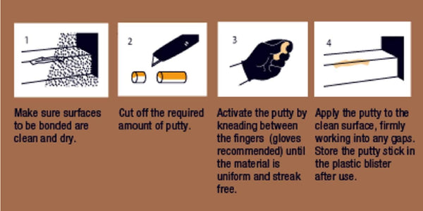 Araldite 400015 Repair Epoxy Adhesive Putty - 50g