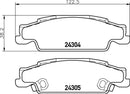 Mintex Brake Pad Set fits -Cadillac MDB2324 (also fits other vehicles)
