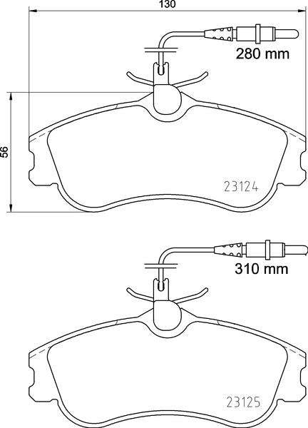 Citroën Peugeot Brake Pad Set - Padtech PAD1812