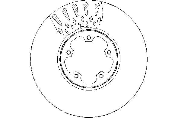 Disctech Brake Disc - Fits Ford - ABD3174 - Front Axle