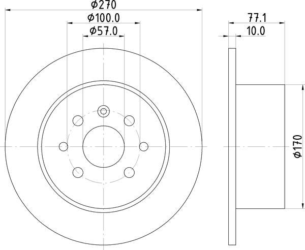 Mintex Brake Discs fits -Opel Vauxhall S290:5 MDC694 (also fits other vehicles)