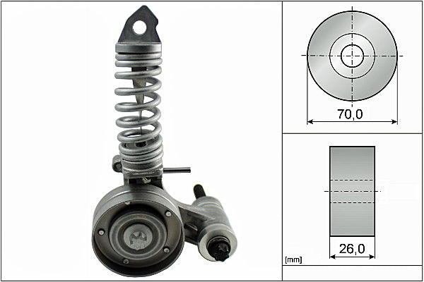 INA Tensioner Lever - V-Ribbed Belt - Part No - 533008530
