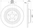 Mintex Brake Discs fits -Ford Usa V319:6 MDC2799C (also fits other vehicles)