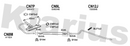 Klarius CN8M - Centre Pipe  - Fits Citroen 2CV 4, 6