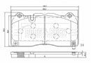 Borg & Beck Brake Pad Set Front -BBP2654