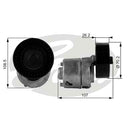 Gates DriveAlign Tensioner Pulley - T38215