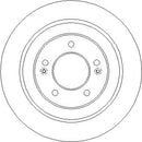 Disctech Brake Disc - Fits Alfa romeo, Kia - ABD3835 - Rear Axle